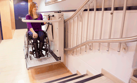 geriatricarea Válida sin barrerasplataforma salvaescaleras SECUR