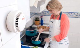 Geriatricarea detectores de incendios Tunstall Televida