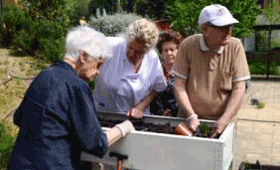 Geriatricarea huertos terapéuticos amma