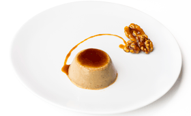 Geriatricarea flan de nuez AZTI Eurest Euskadi