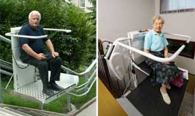 geriatricatea plataforma salvaescaleras Omega Lehner Lifttechnik Grupo LV3