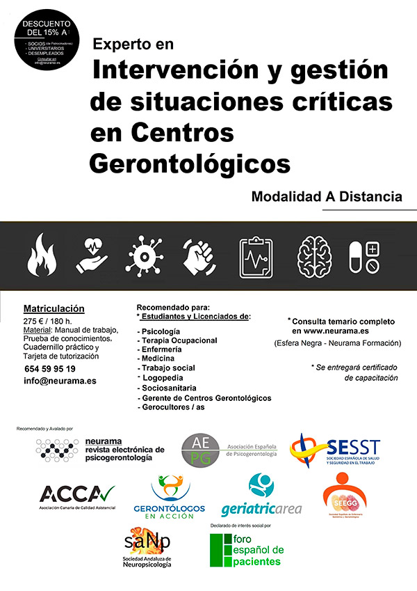 geriatricarea neurama crisis Centros Gerontologicos