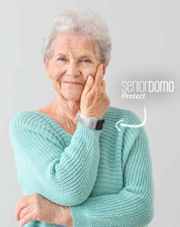 reloj de pulsera con inteligencia artificial luzía de seniordomo