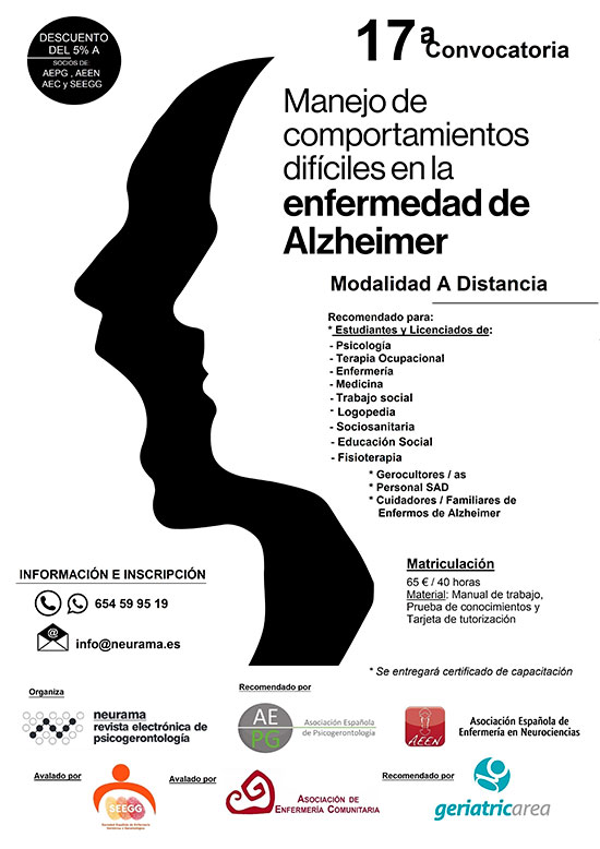 geriatricarea curso  comportamientos dificiles Alzheimer