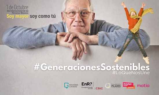 Geriatricarea Soy mayor, soy como tú, iniciativa por la sostenibilidad con el reencuentro intergeneracional por en valor la experiencia de los mayores.