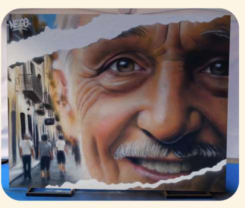 Geriatricarea VI Concurso de Arte Urbano de Enalta primer premio